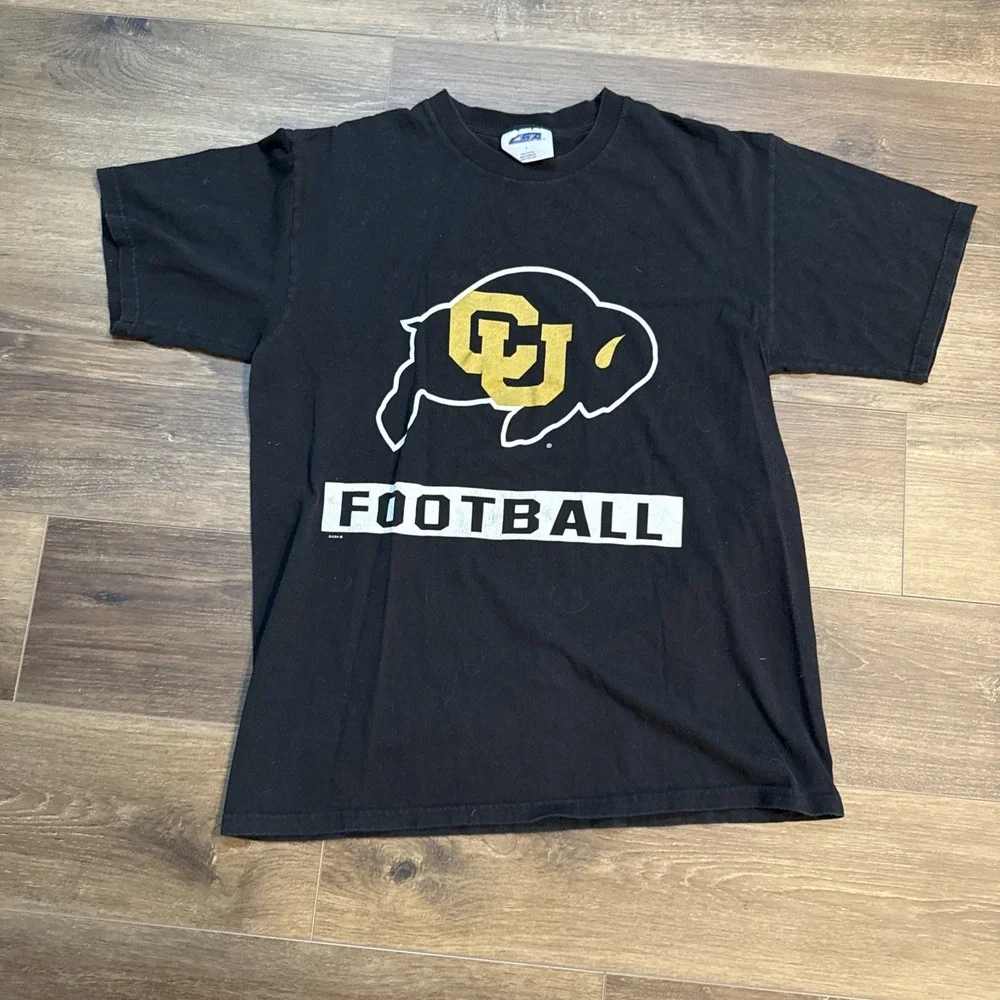 Vintage CSA CU Football‎ T-shirt Cotton Large